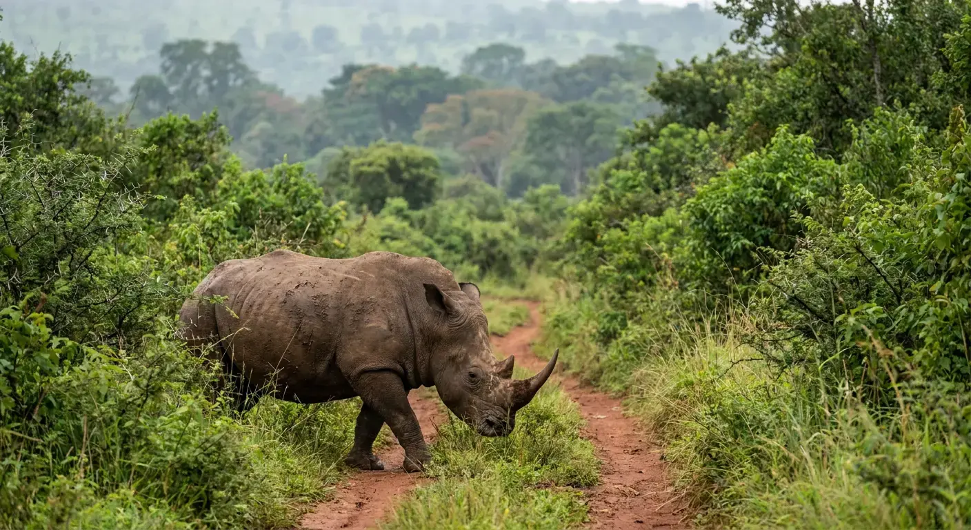 Southern White Rhinos Return to the Wild in Uganda